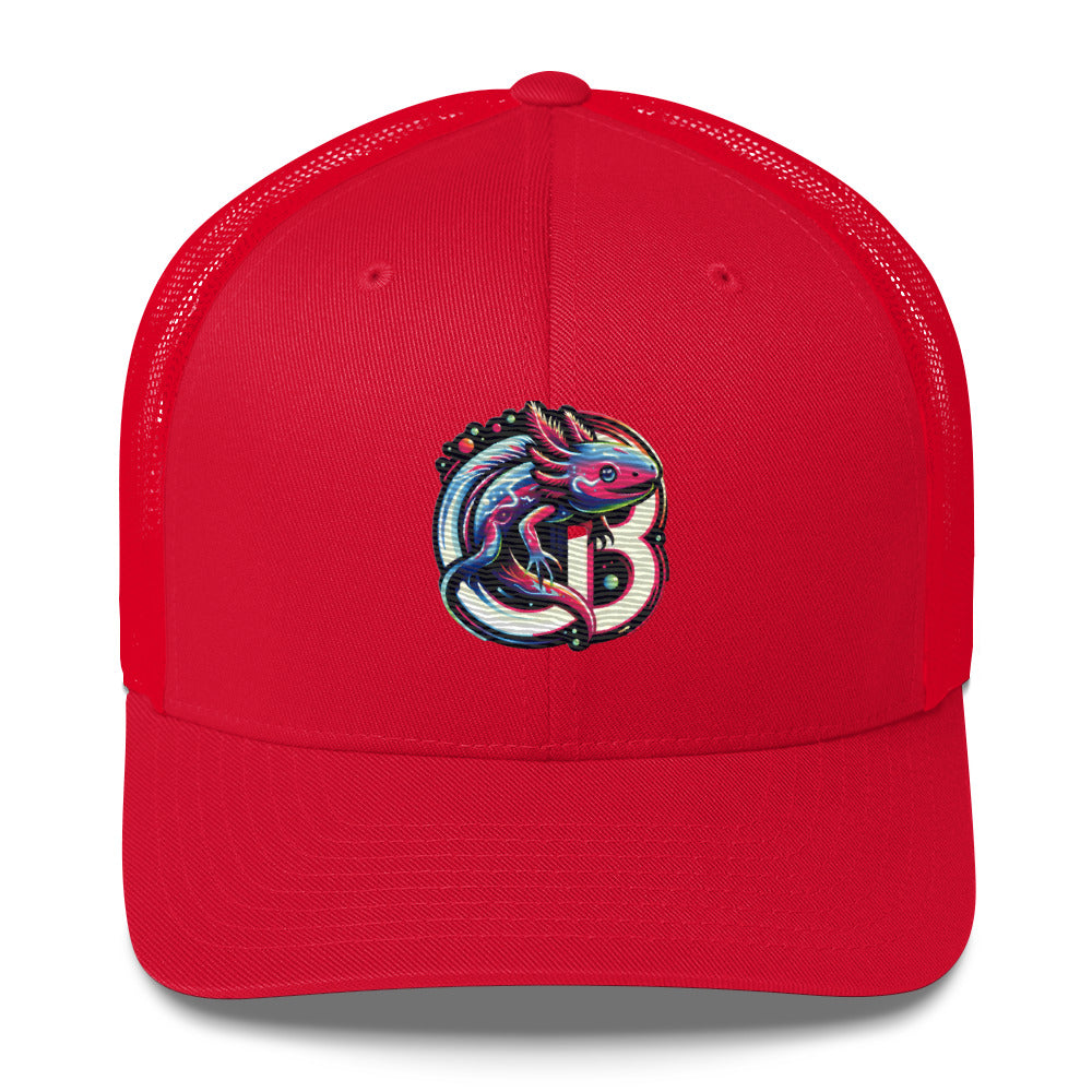 Fun Custom Axolotl Embroidered Baseball Hat