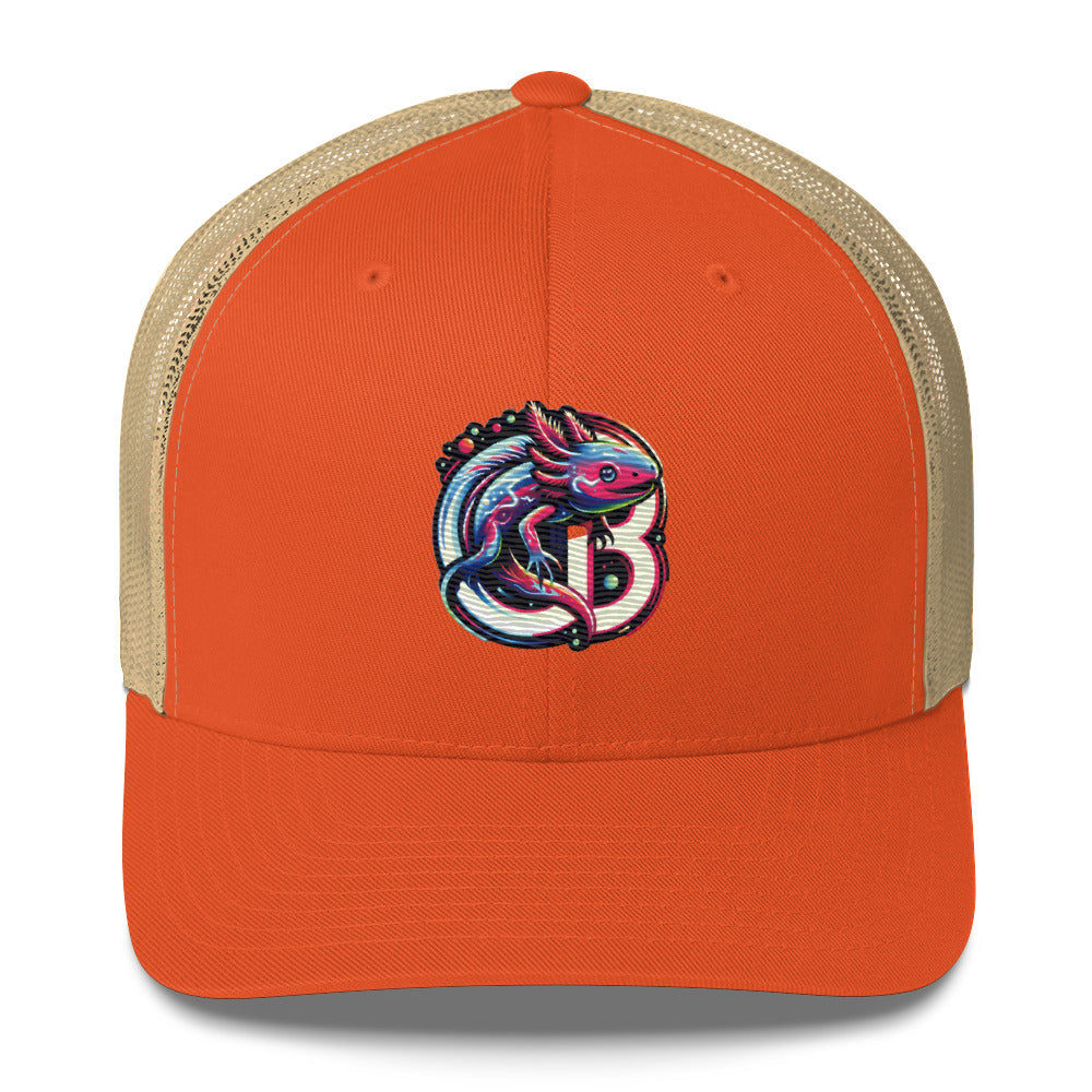Fun Custom Axolotl Embroidered Baseball Hat