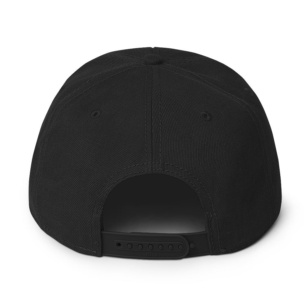 Maverick Baseball Logo Flat Brim Snapback Hat