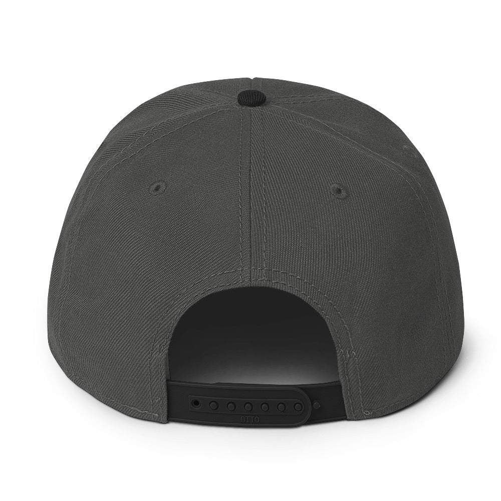 Maverick Baseball Logo Flat Brim Snapback Hat