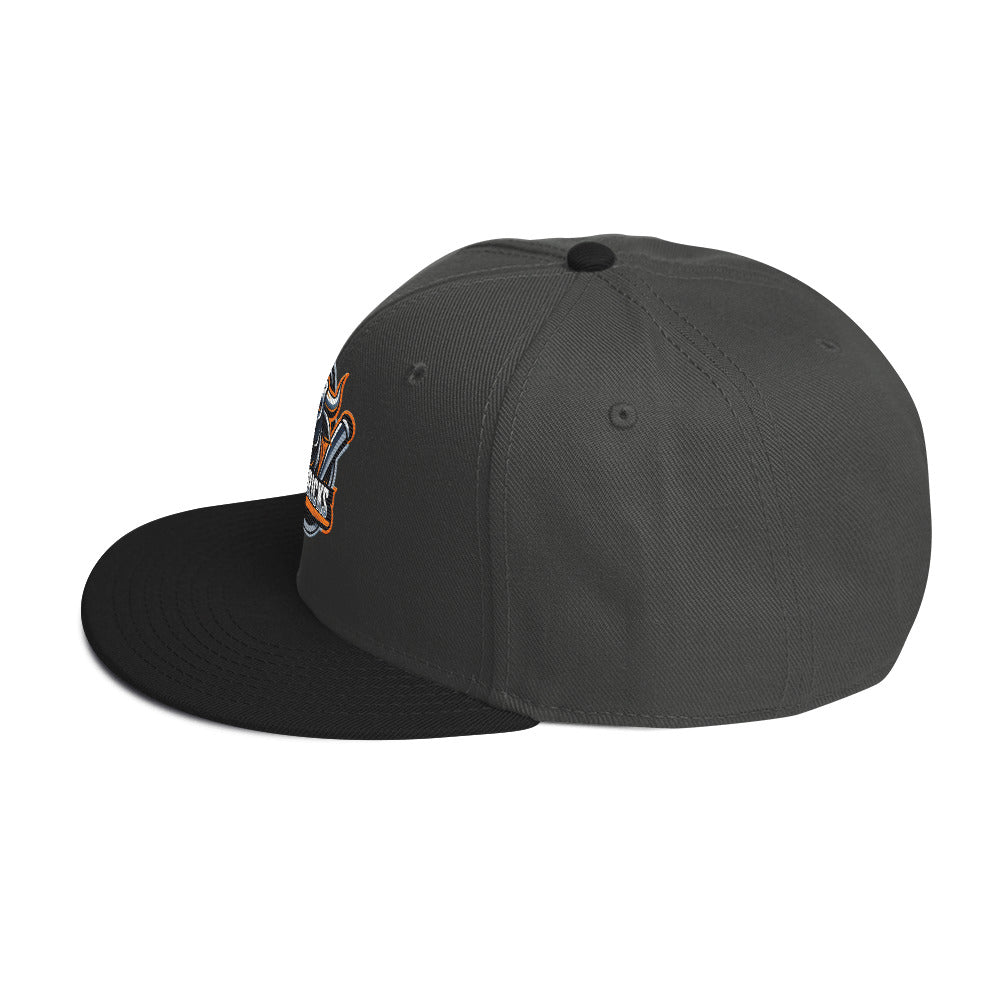 Maverick Baseball Logo Flat Brim Snapback Hat