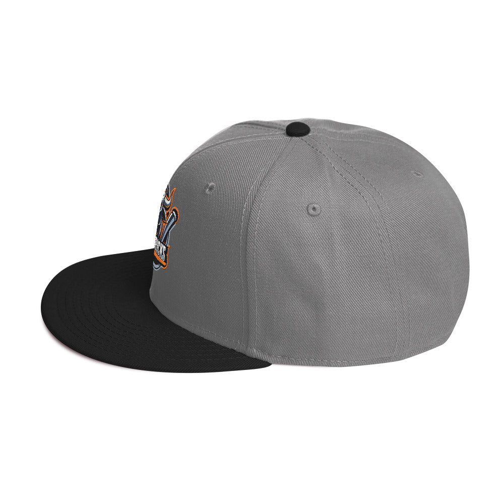 Maverick Baseball Logo Flat Brim Snapback Hat