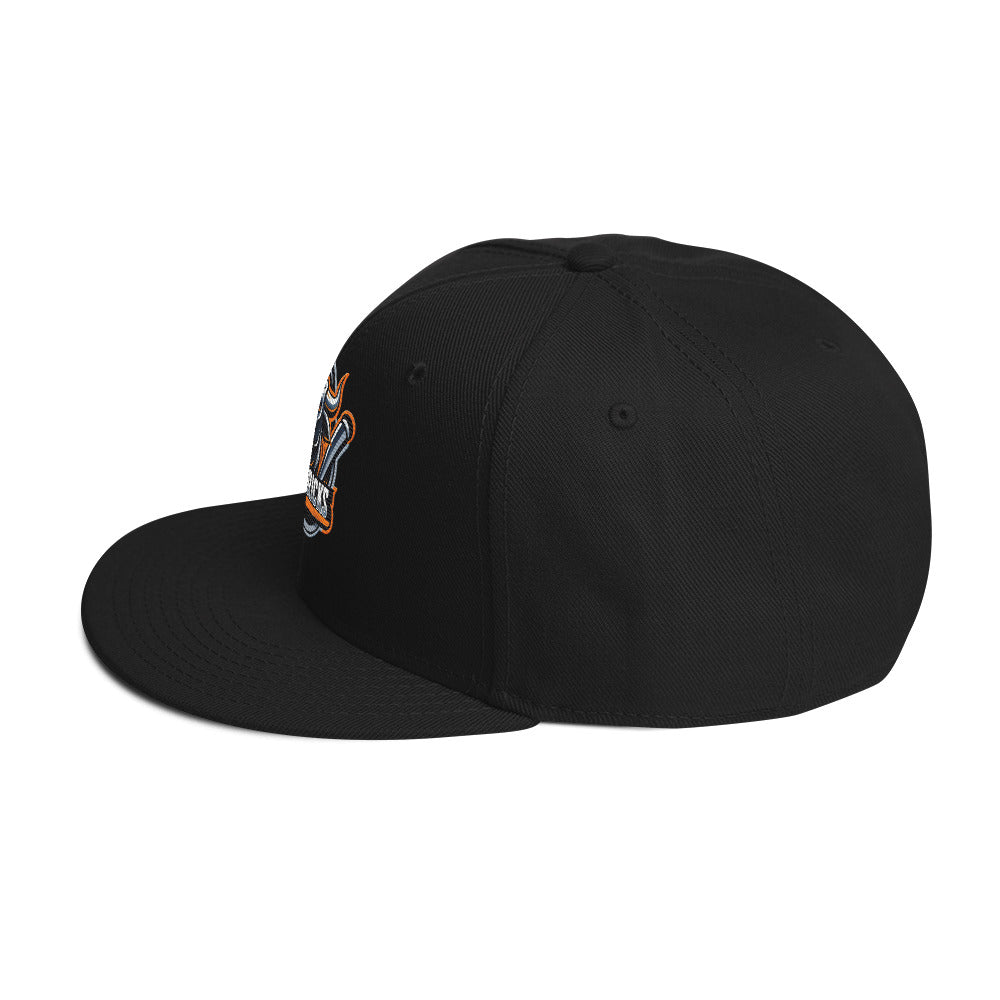 Maverick Baseball Logo Flat Brim Snapback Hat
