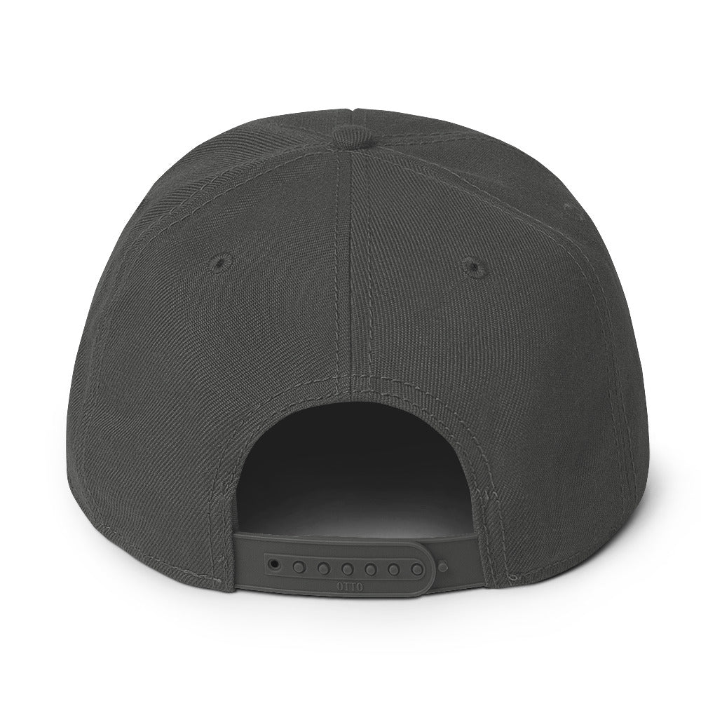 Maverick Baseball Logo Flat Brim Snapback Hat