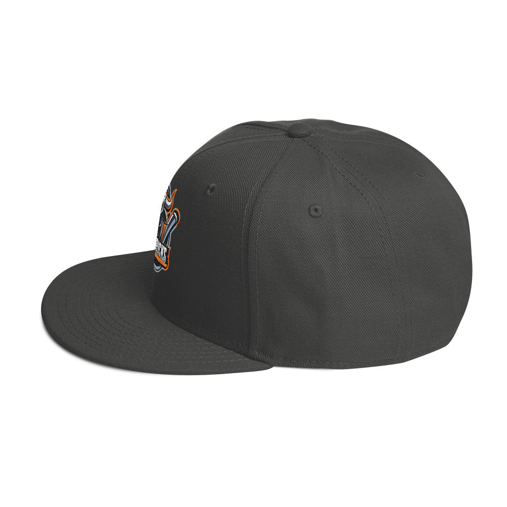 Maverick Baseball Logo Flat Brim Snapback Hat