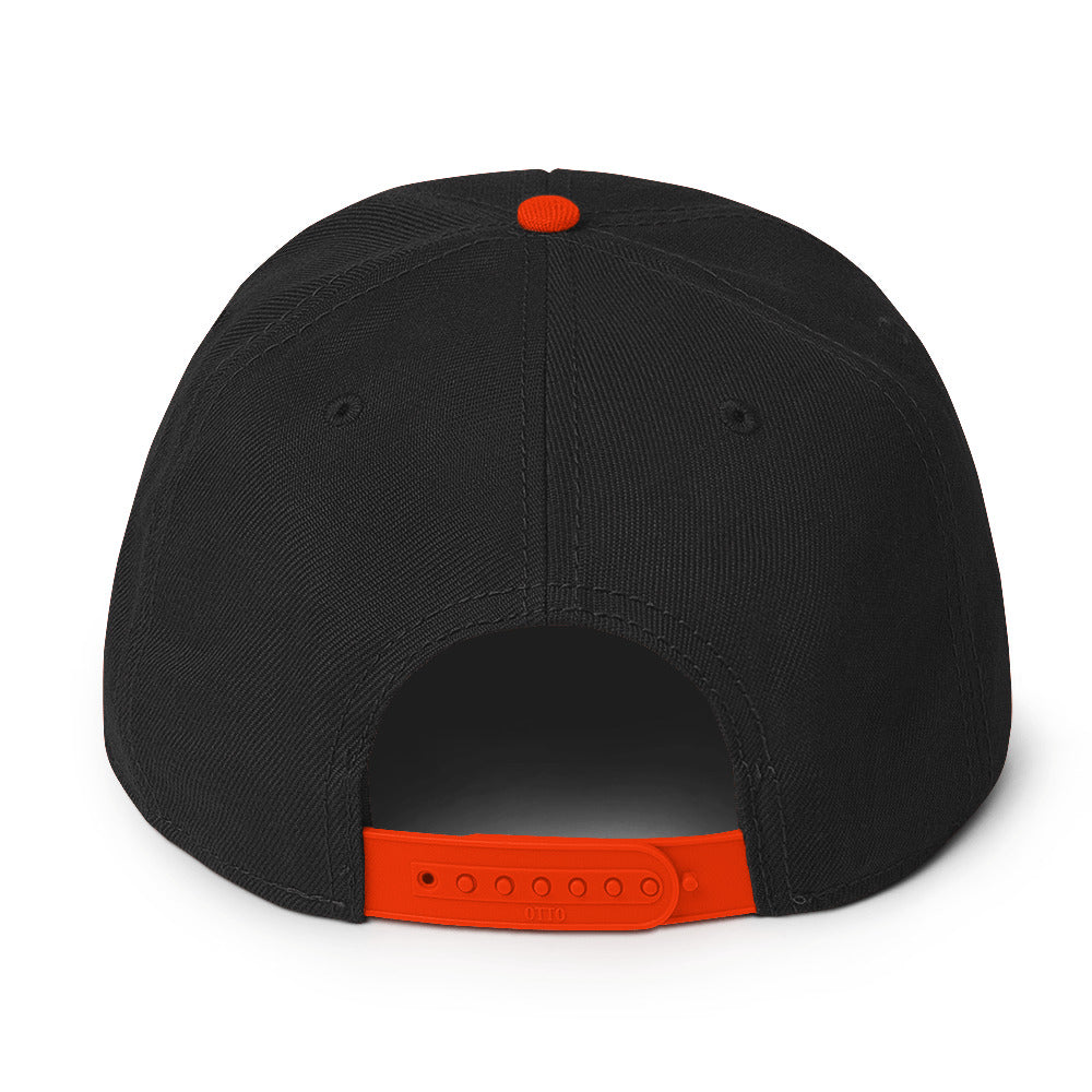 Maverick Baseball Logo Flat Brim Snapback Hat
