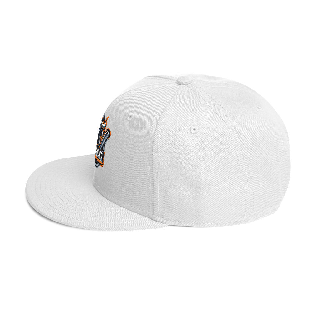 Maverick Baseball Logo Flat Brim Snapback Hat