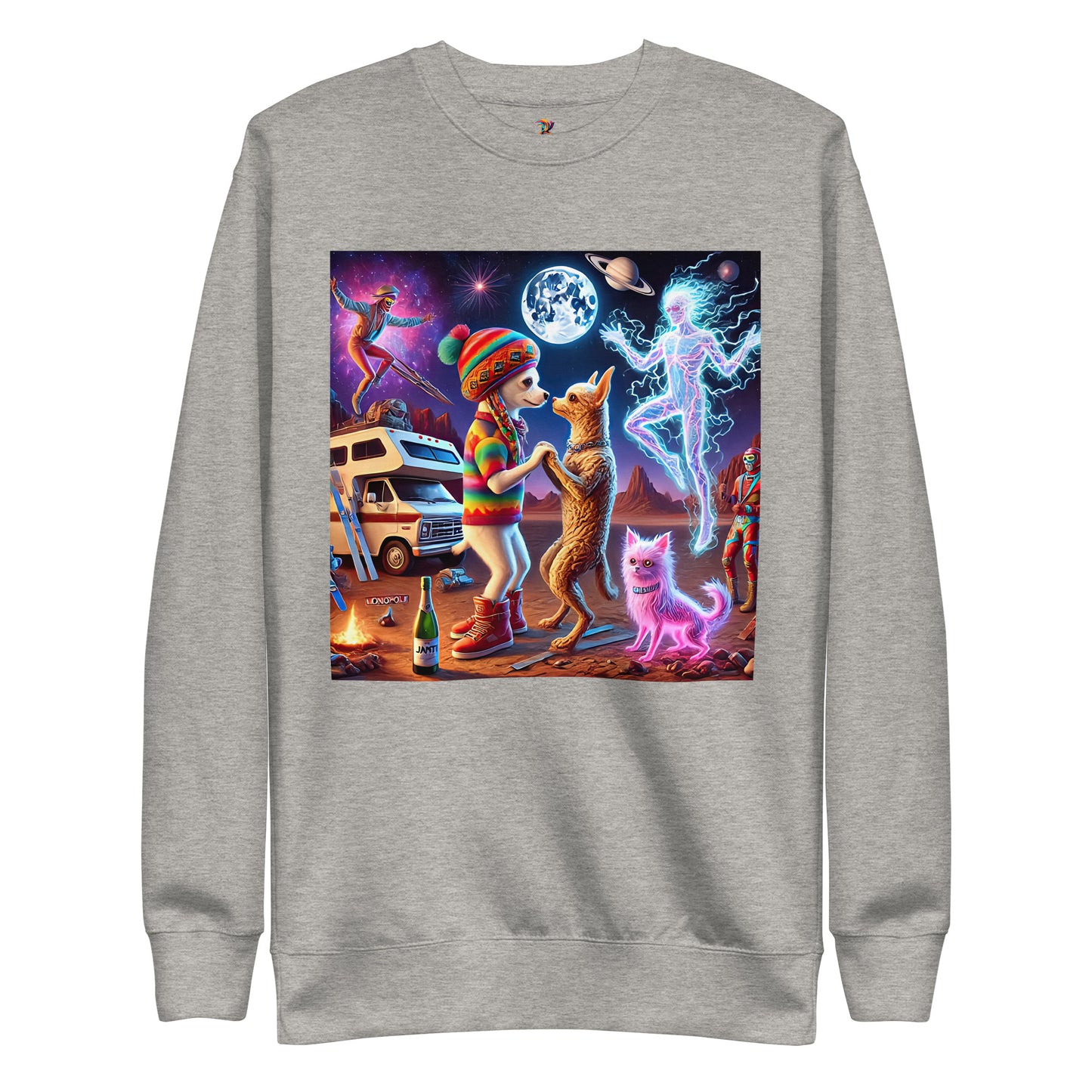 Whimsical Chihuahua Universe Unisex Premium Sweatshirt