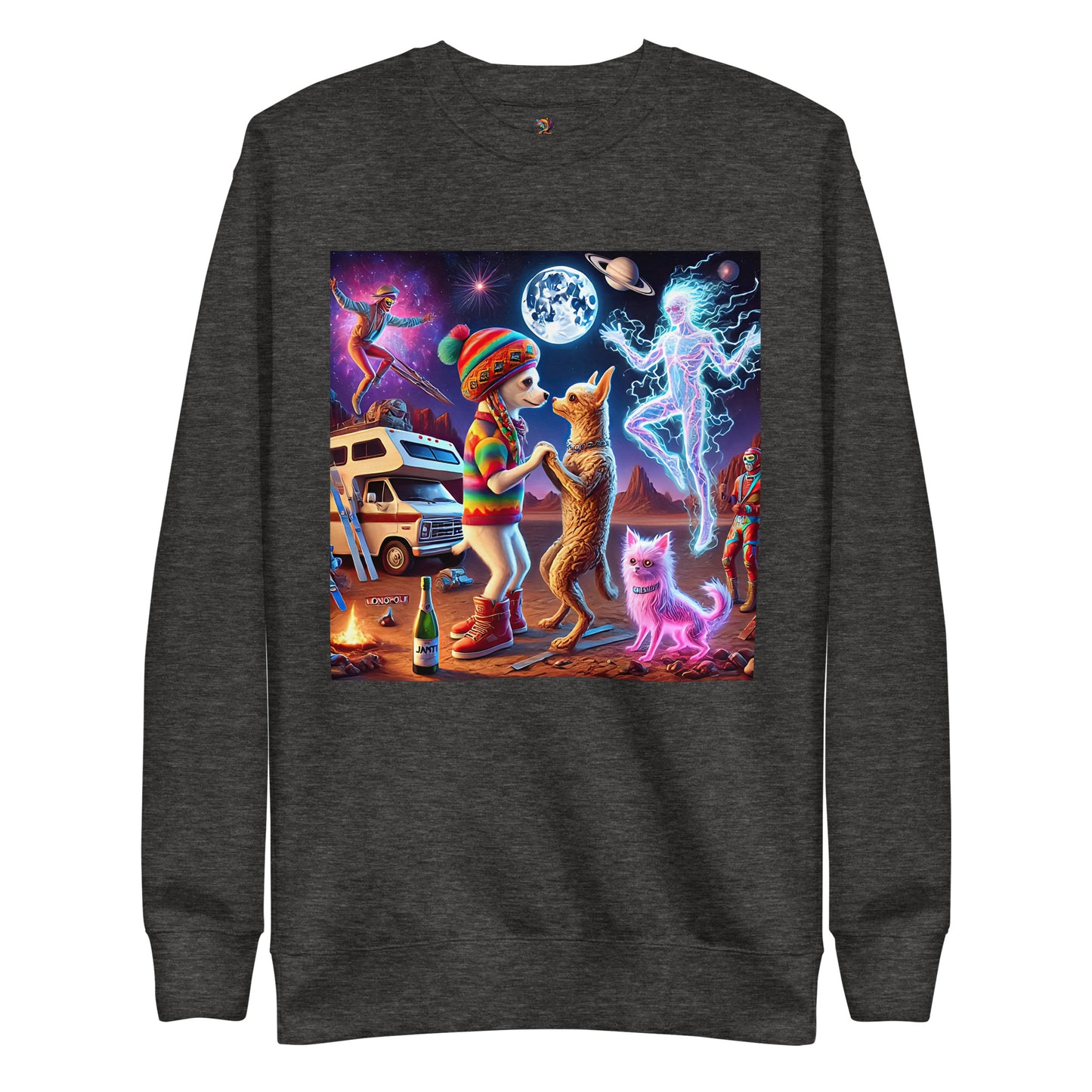 Whimsical Chihuahua Universe Unisex Premium Sweatshirt