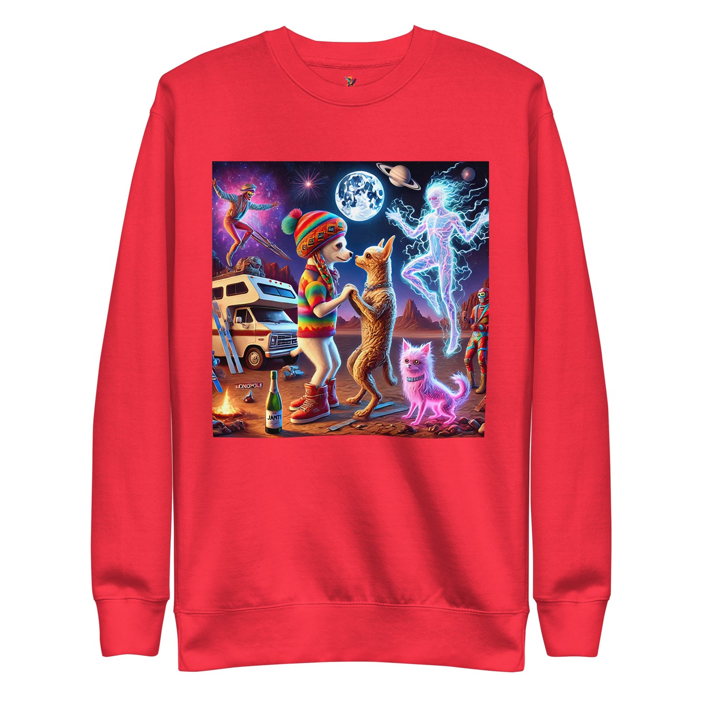 Whimsical Chihuahua Universe Unisex Premium Sweatshirt
