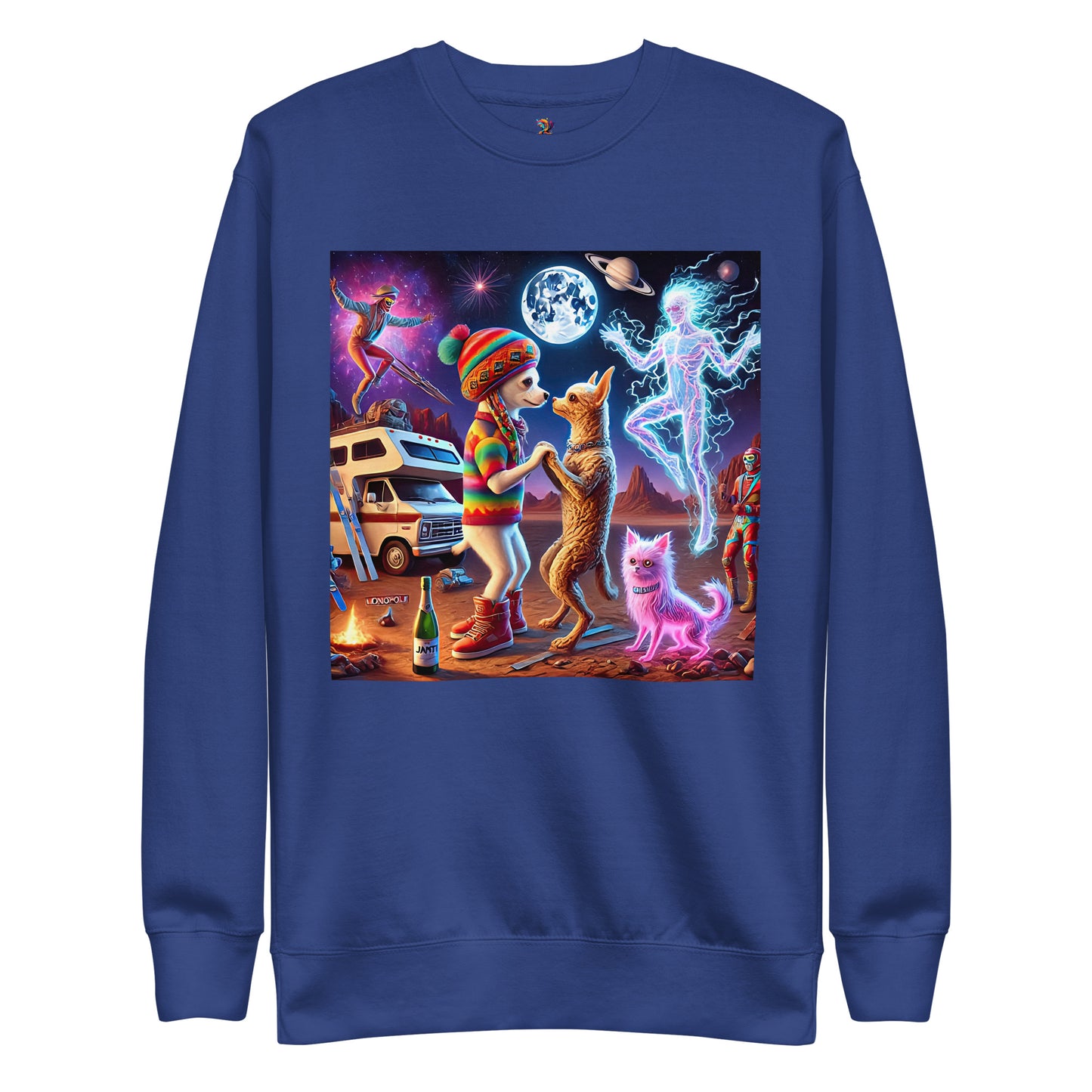 Whimsical Chihuahua Universe Unisex Premium Sweatshirt