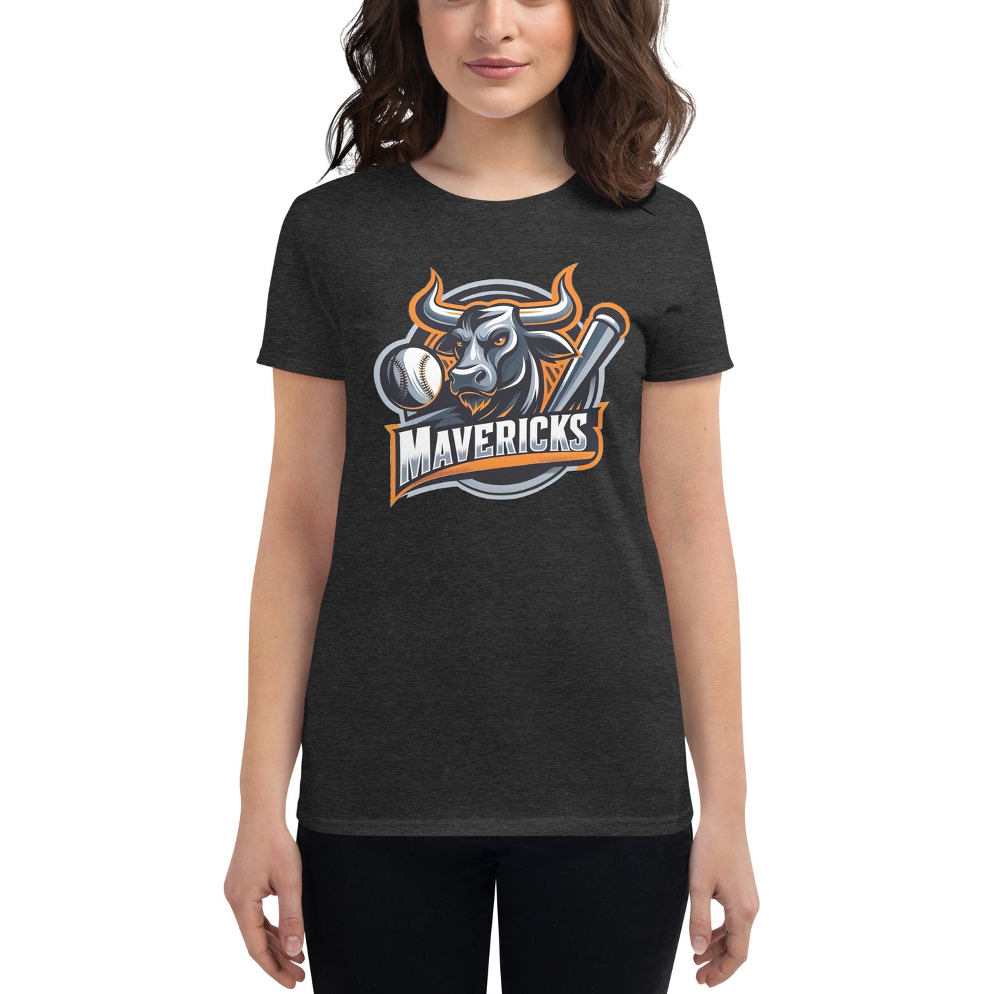 Women's Mavericks Baseball Logo short sleeve t-shirt