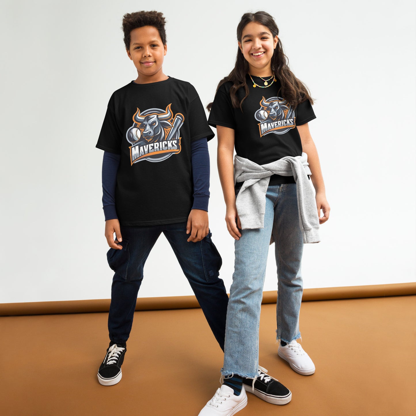 Youth Mavericks Baseball Logo classic tee